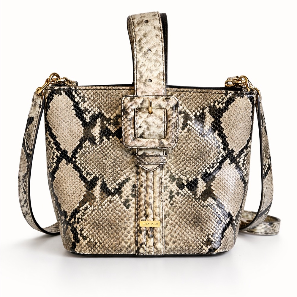 Brahmin Faith Chiffon Mare Python Leather Crossbody Bag